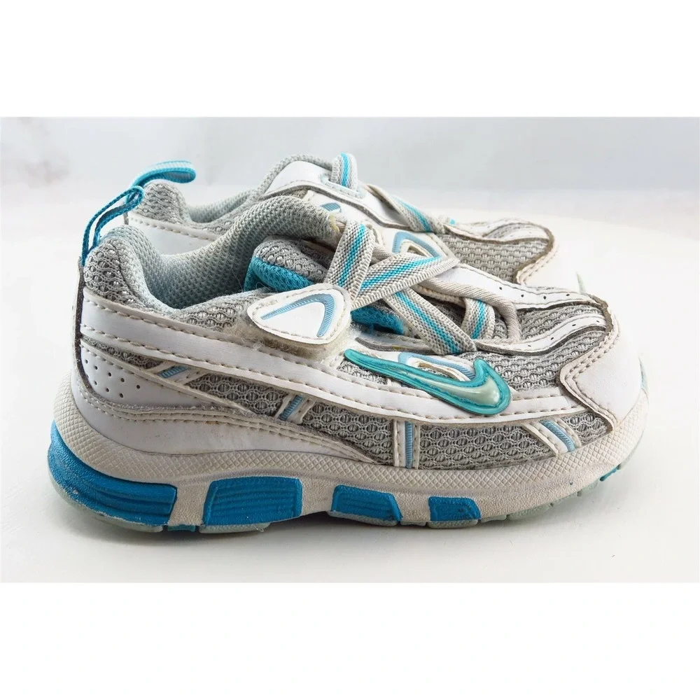 Nike Toddler Girls Athletic Size 6 White‎ Synthetic Lightweight Running Shoe